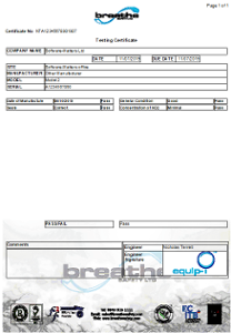 Certificate created in Access Database